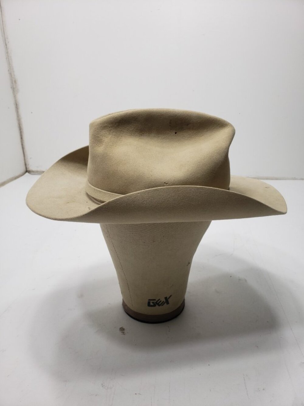 Vintage John B Stetson 4X Beaver Rancher Cowboy Hat Size 7? Silverbelly